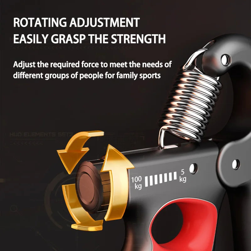 Adjustable Grip Strengthener for Enhanced Muscle Recovery - 5-150Kg Resistance for All Fitness Levels