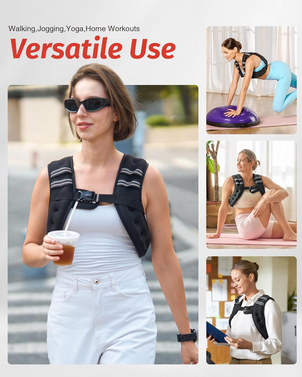 Elevate Your Fitness Game with the Ultimate 12lb Weighted Vest - Perfect for Strength Training, Running, and Muscle Building!